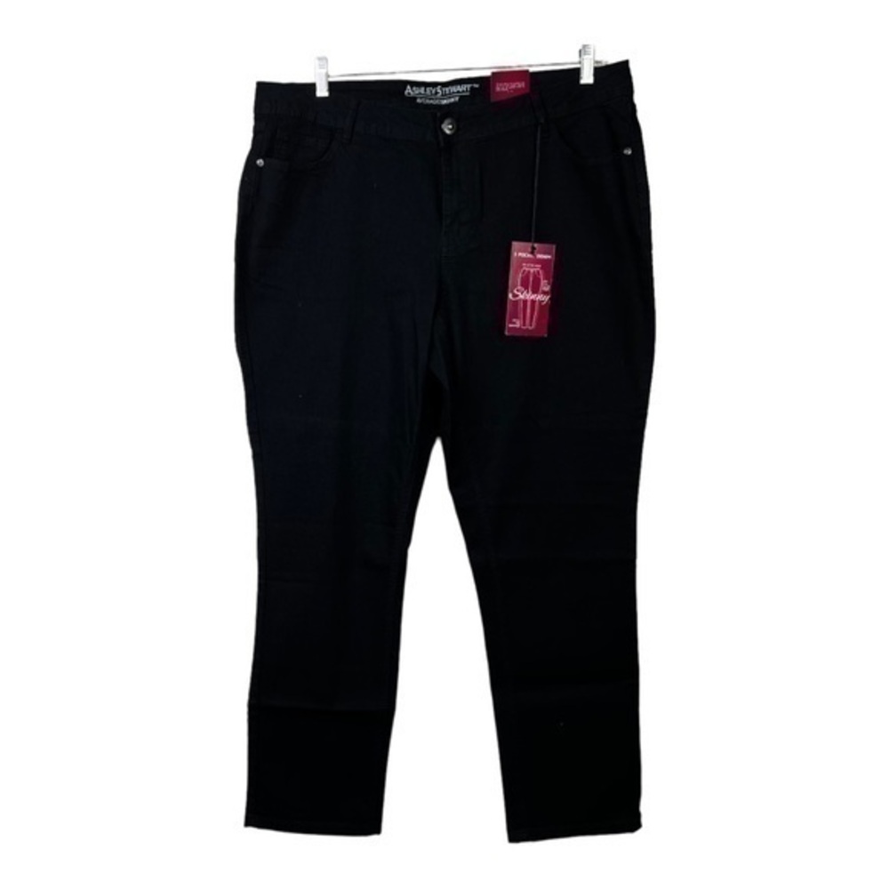 NWT Ashley Stewart Women Denim Jeans Black Sz 18